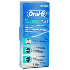 Oral-B Super Floss 50 pre cut strands (Pack 6)